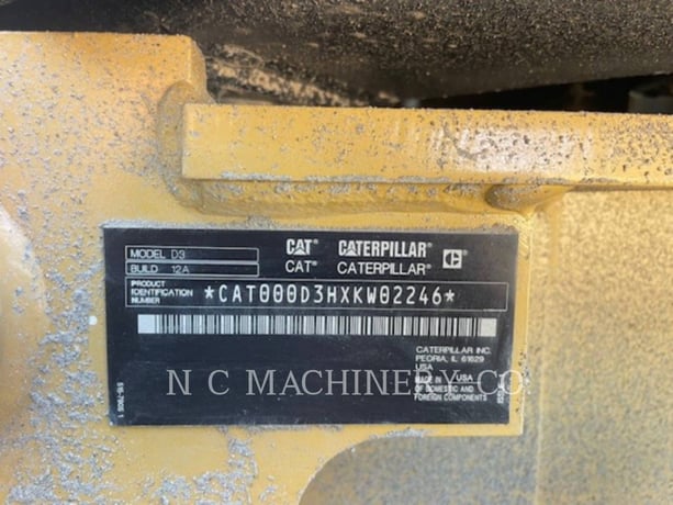 Cat D3 Cleaver-Brooks, Crawler Dozer, 75 hours, S/N: XKW02246, 2022 - Image 6