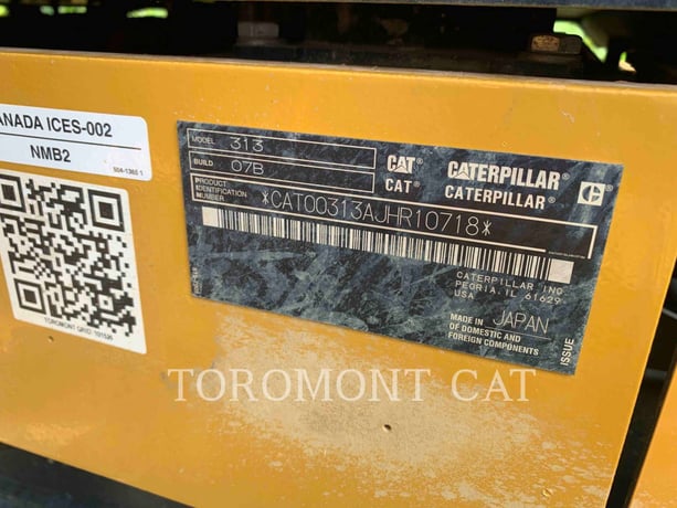 Caterpillar 313-07, Crawler Excavator, 459 hours, S/N: JHR10718, 2022 - Image 6