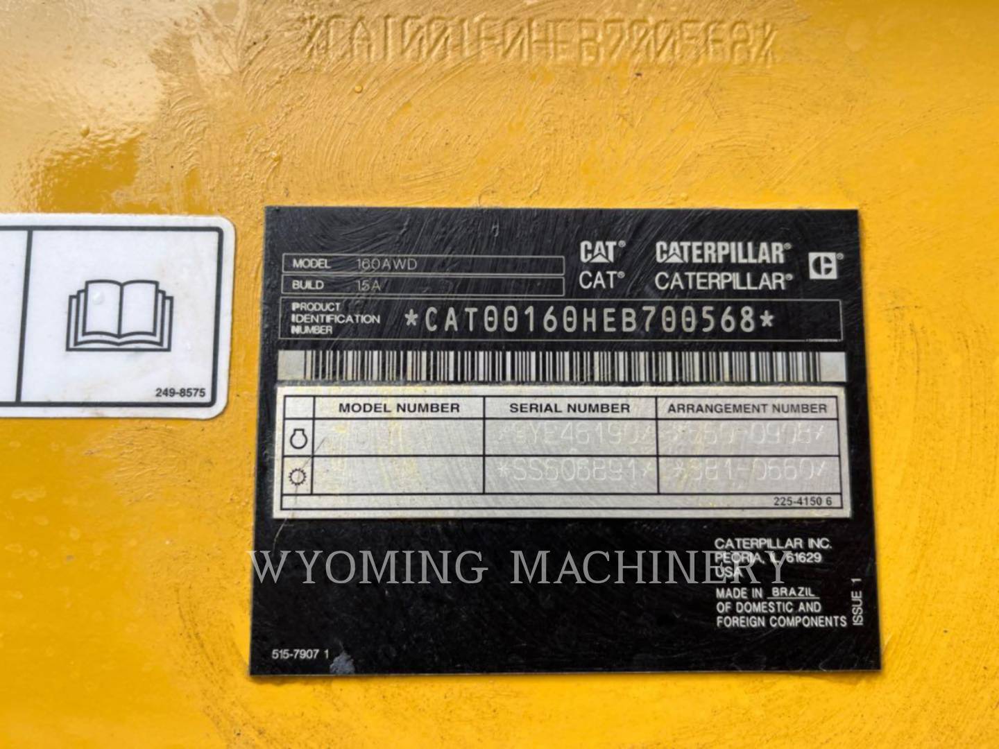 Caterpillar 160 AWD, Motor Grader, 686 hours, S/N: EB700568, 2024 - Image 6
