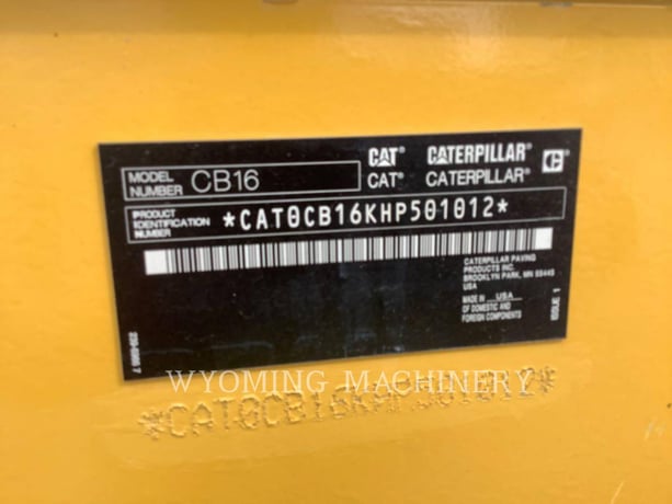 Caterpillar CB16, Asphalt Distributor, 778 hours, S/N: HP501012, 2023 - Image 6
