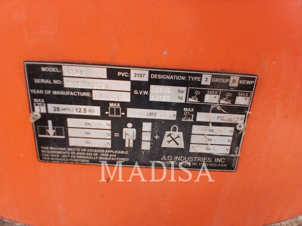 Jlg Industries, Inc. 800AJ, Articulated Boom Lift, 4232 hours, S/N: 300286838, 2021 - Image 6