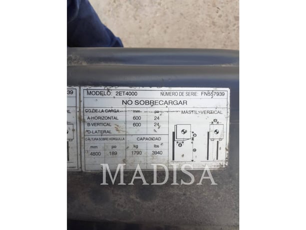 Caterpillar Lift Trucks 2ET4000-48, Forklift, 6440 hours, S/N: FN557939, 2017 - Image 5