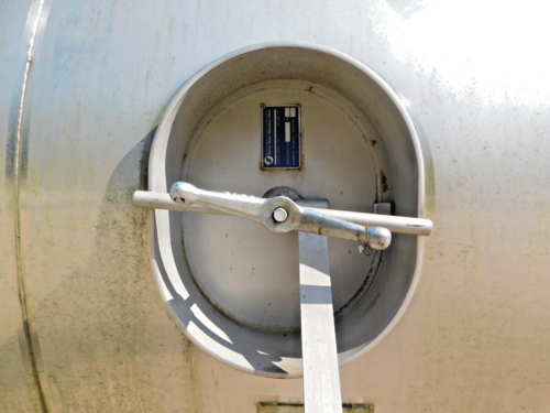 5000 gallon Santa Rosa, Stainless storage tank, 84" dia. x 242" straight wall, 1996 - Image 10