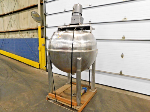 300 gallon Dover #INA-300SP, jacketed Stainless kettle, 100 psi, 3 HP, 220 V. - Image 3