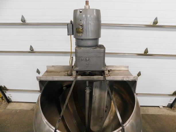 300 gallon Dover #INA-300SP, jacketed Stainless kettle, 100 psi, 3 HP, 220 V. - Image 10