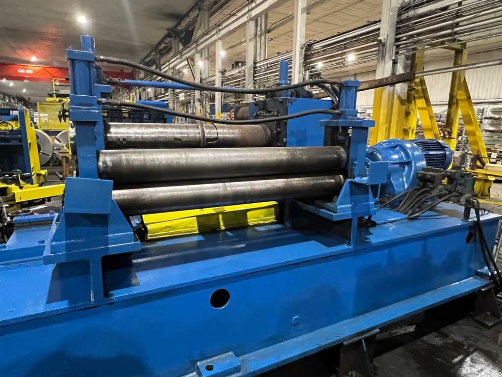 36" x 7" Wean, slitting line, 20000 lb., 20" ID, 250 FPM, hold down roll, hydraulic expansion, entry pinch - Image 3