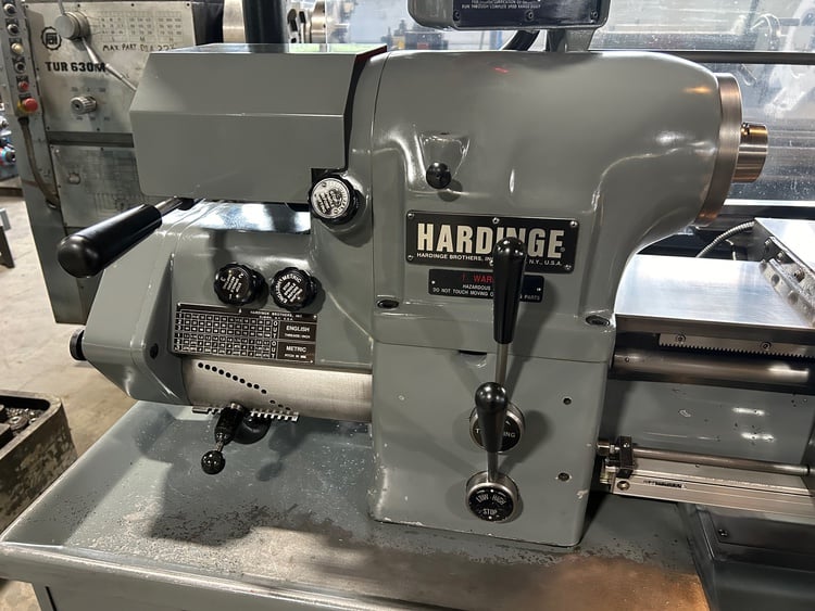 11" x 18" Hardinge #HLVH-EM, super precision toolroom lathe, inch/metric, 2-Axis digital read out, 1994 - Image 3