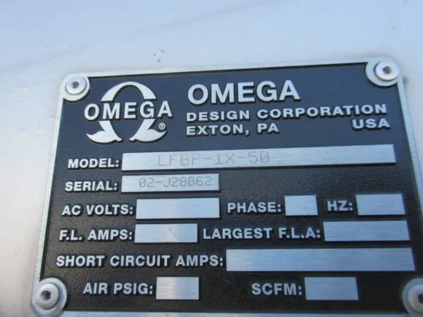 Omega Design #LFBP-1X-50, Stainless Steel Cleated Inclined Conveyor - Image 8
