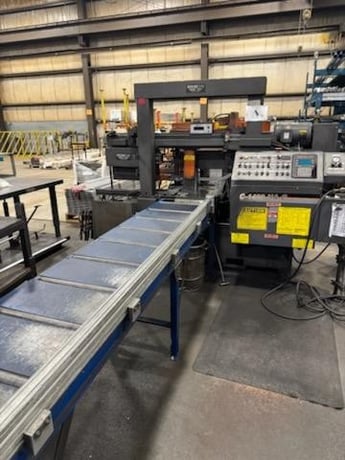 14" x 20" Hem #DC-1420HA-C, dual column fully automatic band saw, hydraulic clamping, 2 post, (3) vises, 2009 - Image 2