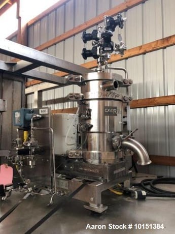 Carr #9004PLT, Pilot Varifuge Solid Bowl Centrifuge, Stainless Steel, 40/FV psi @ 300 F Internal, 100/FV psi - Image 2