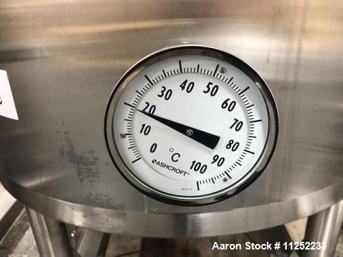 A & B Process Systems, 2-Tank CIP Skid, (2) 250 gallon Stainless Steel Tanks, 57" width x 116" L Skid mounted - Image 7