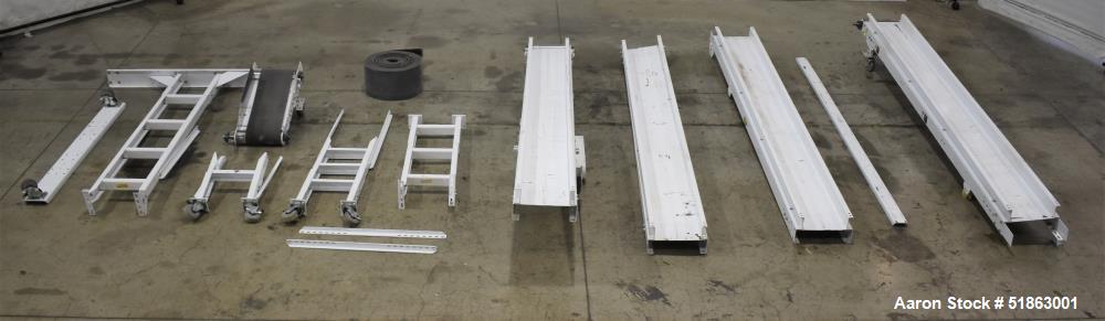 10" wide x 43.2' long, Hytrol, Belt Conveyor, (5) Sections, .5 HP, 1740 RPM, 230/460 V - Image 1