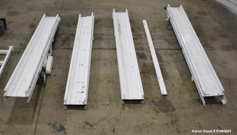 10" wide x 43.2' long, Hytrol, Belt Conveyor, (5) Sections, .5 HP, 1740 RPM, 230/460 V - Image 3