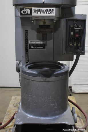 Union Process #1SDG, Laboratory Attritor, 1.5 gallon tank capacity, .8 gallon working capacity, 1 gallon - Image 6