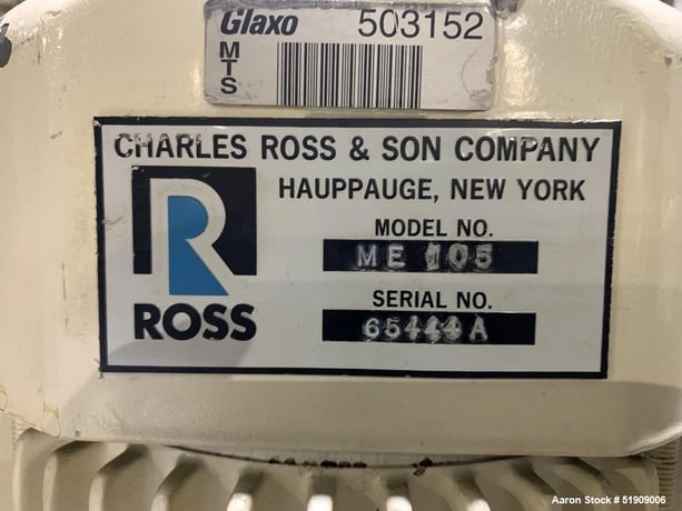 105 gallon Ross #400, Planetary Mixer, Stainless Steel, 32" diameter x 35" straight side, 5 psi @ 77 F - Image 10