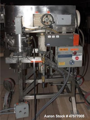 4 gallon Scott Turbon #DP-5-HYD, Planetary Mixer, Stainless Steel, (2) 2" sight/charge ports, 208 V - Image 1