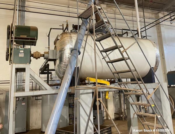 Littleford #VT-4000, Vacuum Plow Mixer/Dryer, Stainless Steel, 4000 liter capacity, 54" diameter x 121" - Image 1