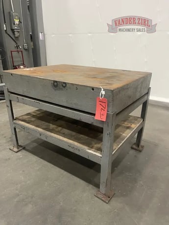 3' x 4' x 8" thick, Metal table - Image 2