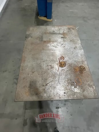 3' x 4' x 8" thick, Metal table - Image 5