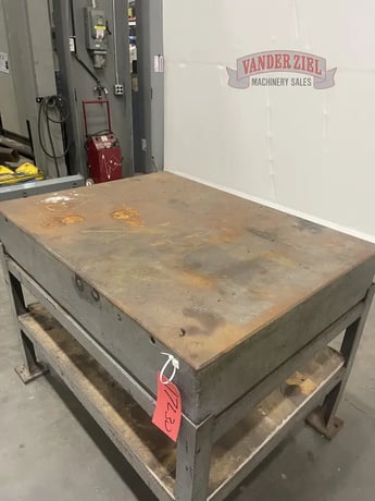 3' x 4' x 8" thick, Metal table - Image 6