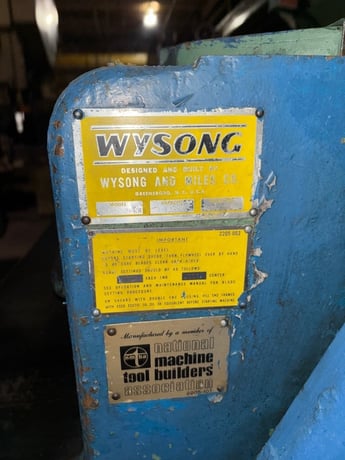 12" gauge x 4.48" Wysong #HS1052-RH, air clutch, SN P75-110, Tag #16384 - Image 2