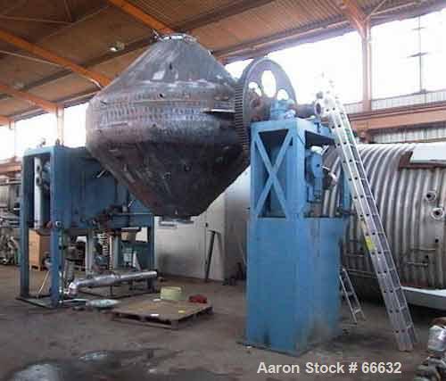 Henkhaus, Stainless Steel Double Cone Vacuum Dryer, 8000 liter capacity, 118" diameter x 39" straight side x - Image 9