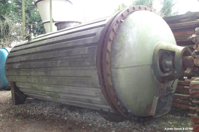 Buss, Paddle Rotary Vacuum Dryer, 211 cu.ft. work capacity, 63" diameter x 161.4" L, 2 bar Jacket, 11 kW - Image 2