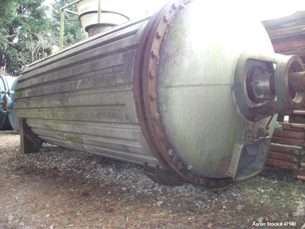 Buss, Paddle Rotary Vacuum Dryer, 211 cu.ft. work capacity, 63" diameter x 161.4" L, 2 bar Jacket, 11 kW - Image 4