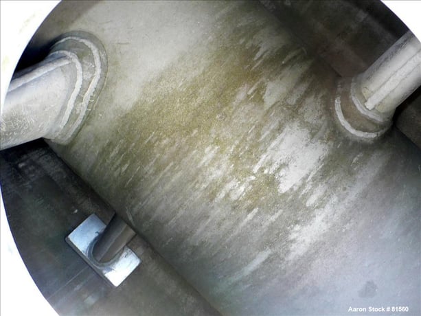 Vevey, Rotary Vacuum Dryer, 75 cu.ft. work capacity, 52" diameter x 128" straight side, 30/FV psi @ 392 F - Image 4