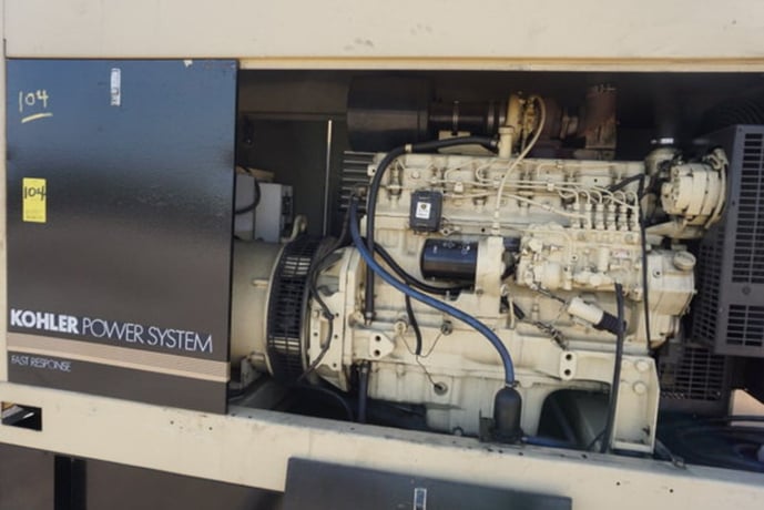 120 KW Kohler, 150 KVA diesel generator, enclosure, bottom tank - Image 9