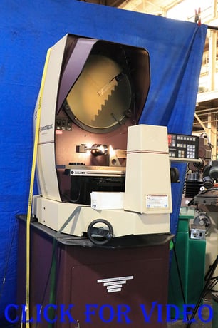 14" Scherr-Tumico #20-3650, optical comparator, erect image, QC 2000 digital read out w/ programmable geo - Image 4