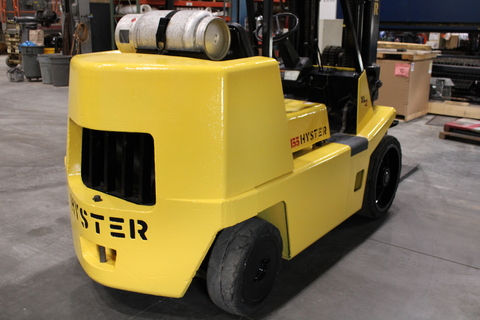 14700 lb. Hyster #S155XL, LPG forklift, 181" load height, 98" mast height, hard tire - Image 3
