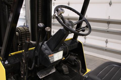 14700 lb. Hyster #S155XL, LPG forklift, 181" load height, 98" mast height, hard tire - Image 5