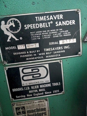 36" Timesavers #337M-1, Dry belt grinder/sander - Image 7