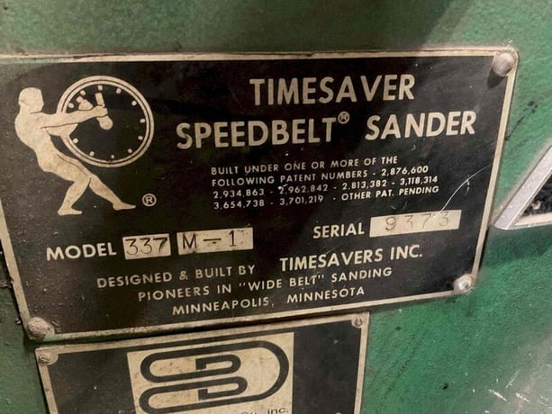 36" Timesavers #337M-1, Dry belt grinder/sander - Image 9