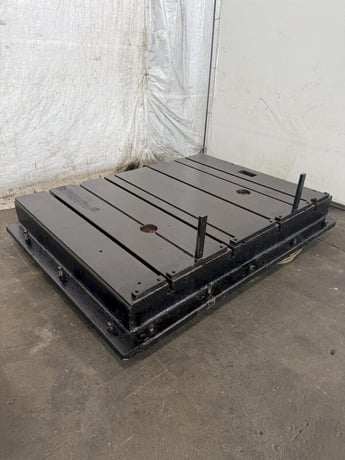 84" x 67" x 10" T-Slotted floor plate, 4 T-slots - Image 2