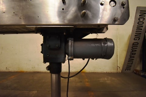 6" wide x 5' long, Stainless Steel belt conveyor, belt drive - Image 2