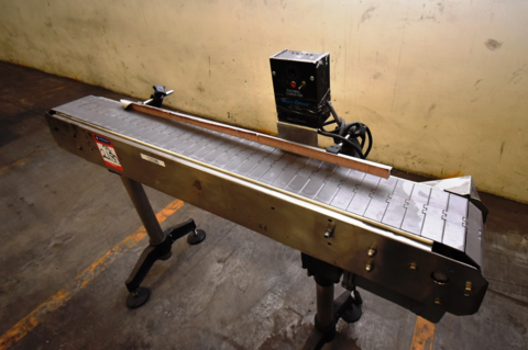 6" wide x 5' long, Stainless Steel belt conveyor, belt drive - Image 3