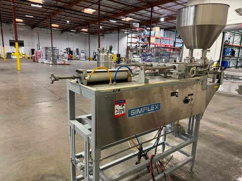 Simplex dual head piston filler, Stainless Steel contact parts - Image 2