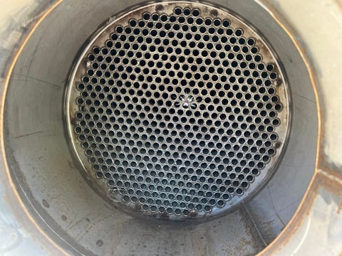 613 sq.ft., 150 psig shell, 75 psig tubes, DCR Construction, Stainless Steel shell & tube heat exchanger, 2007 - Image 4