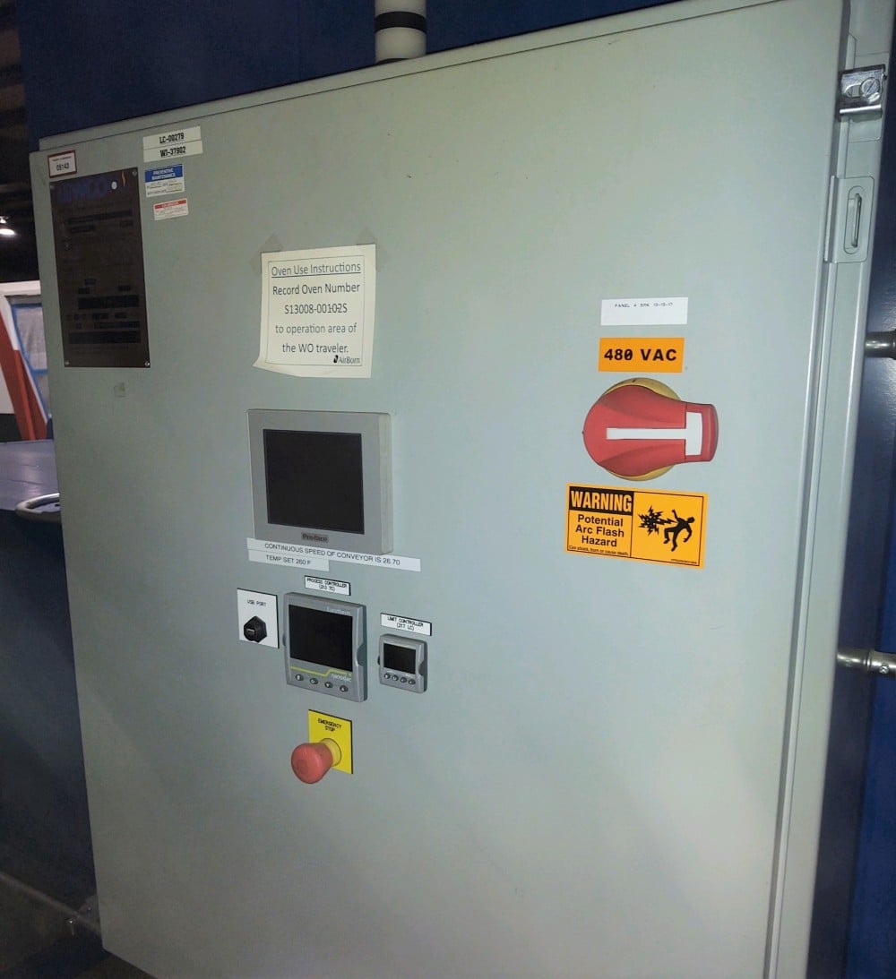 24" width x 12" H x 192" L Lewco belt oven, electric, 350&deg;F, like new, unused condition, 2018 - Image 5