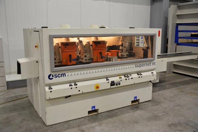 SCM #Superset-NT, feed through moulder, 6-head, 9-7/16" x 4-3/4" capacity, 1.5" spindle diameter - Image 3