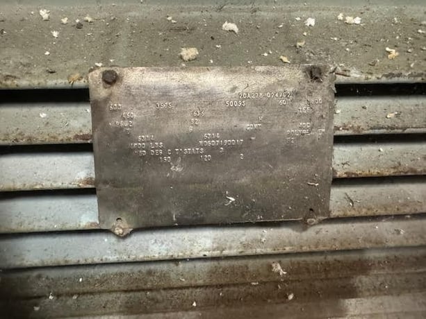 600 HP 3575 RPM Baldor, Frame 5009S, TEFC, 460V.AC. - Image 2