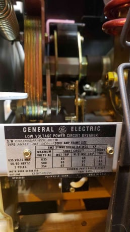 2000 Amps, General Electric #AKRT8D50H1, low voltage power circuit brea, 2000 amp trip A220LSIGPMR MicroVersa - Image 6