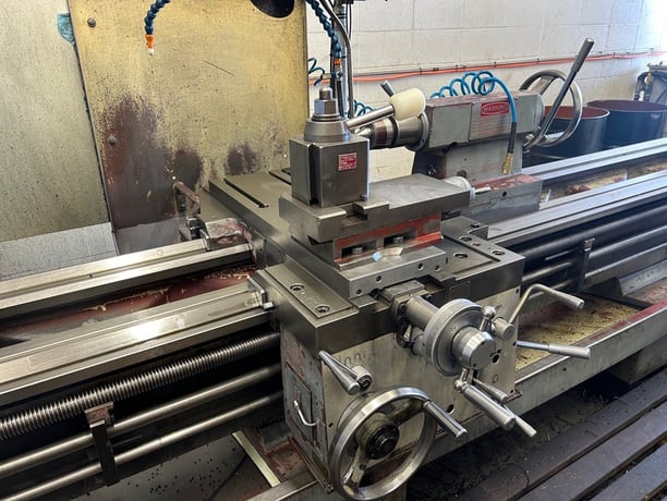22" x 120" Toolmex #TUR560, engine lathe, 3.5" hole, inch/metric, taper attachment, digital read out, 1995 - Image 4