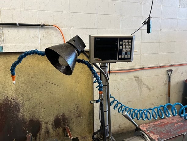 22" x 120" Toolmex #TUR560, engine lathe, 3.5" hole, inch/metric, taper attachment, digital read out, 1995 - Image 5