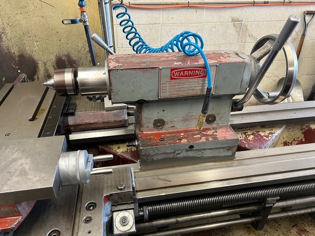 22" x 120" Toolmex #TUR560, engine lathe, 3.5" hole, inch/metric, taper attachment, digital read out, 1995 - Image 7