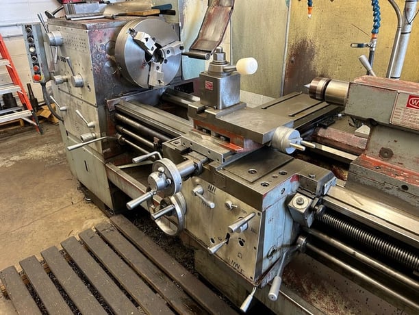 22" x 120" Toolmex #TUR560, engine lathe, 3.5" hole, inch/metric, taper attachment, digital read out, 1995 - Image 8