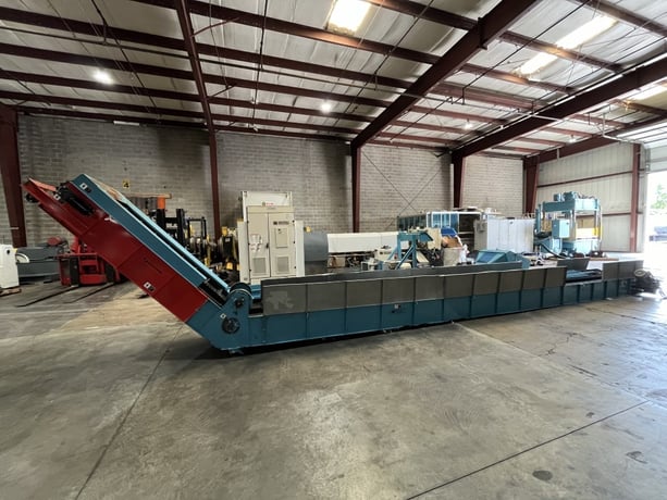 26" wide x 8' long, Hockey Stick, cleated bunting conveyor, 100 FPM, Bunting/Mesutronic Quicktron 5.2-E-300 - Image 5