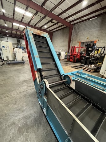 26" wide x 8' long, Hockey Stick, cleated bunting conveyor, 100 FPM, Bunting/Mesutronic Quicktron 5.2-E-300 - Image 6